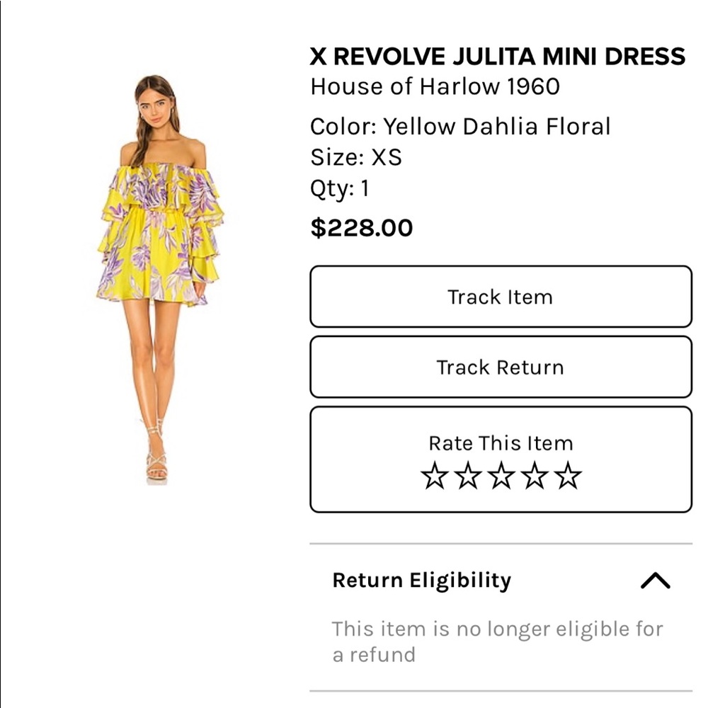 House of Harlow Julita mini dress